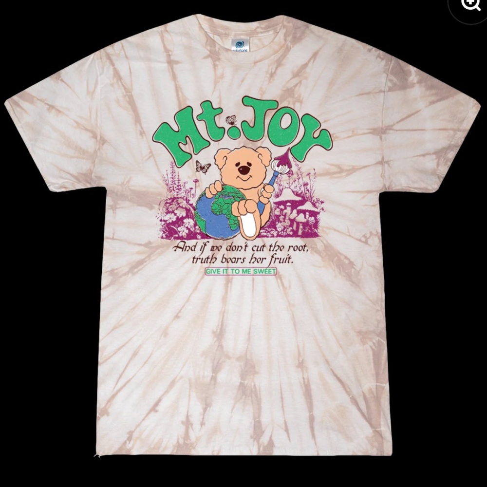 NWOT MT JOY Bear Tie Dye Shirt
